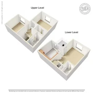 Two Bedrooms Townhome B-04 floor plan